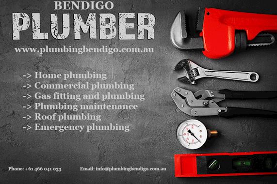 Bendigo plumbing service and contact infographic
